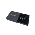 Sterling Silver Rose Gold Triple Heart Cubic Zirconia Pendant Necklace - Naked Nation UK
