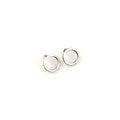 Stud earrings, Round Sterling silver earrings, Dainty Silver earrings - Naked Nation UK