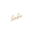 Stud Earrings Silver, Geometric Sterling Silver Earrings - Naked Nation UK