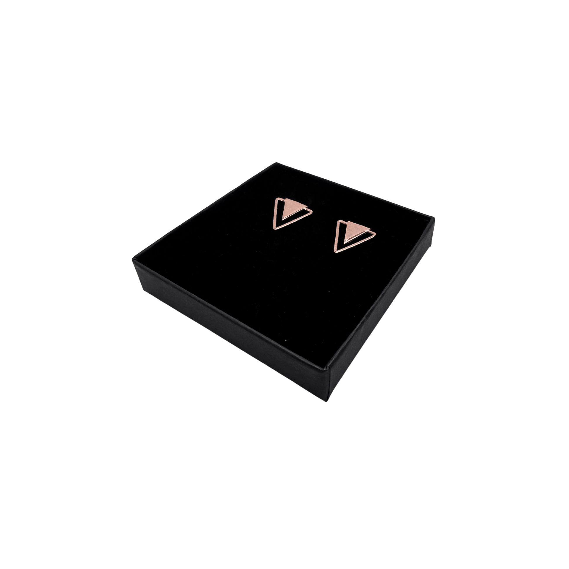 Stud Earrings Silver, Geometric Sterling Silver Earrings - Naked Nation UK