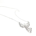 Stunning 925 Sterling Silver Angel with Crystals Necklace - Naked Nation UK