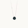 Turkish Design Blue with Stones Pendant Necklace - Rose Gold and Silver. - Naked Nation UK