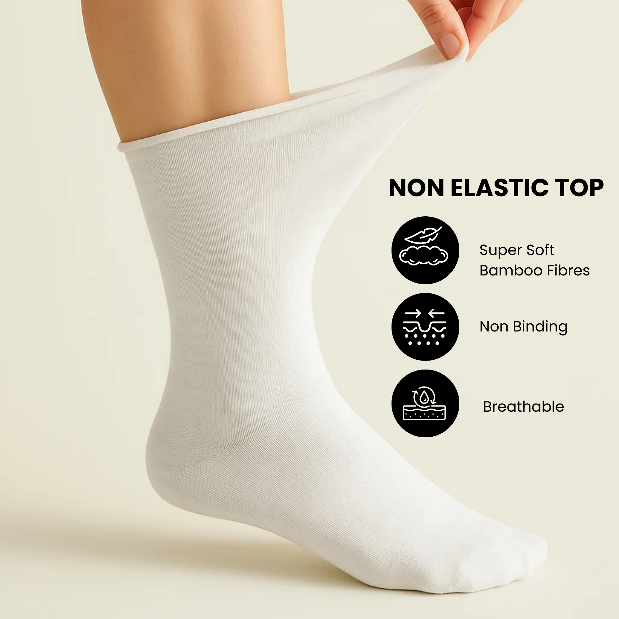 Non-Binding Bamboo Socks – Soft Top for Sensitive Skin