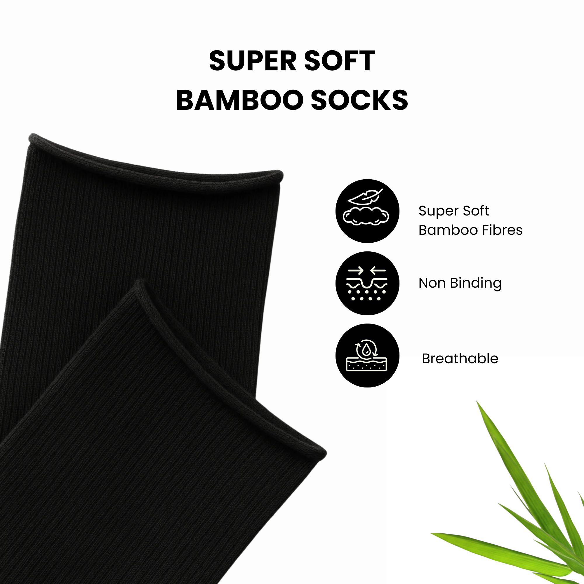 Non-Binding Bamboo Socks – Soft Top for Sensitive Skin