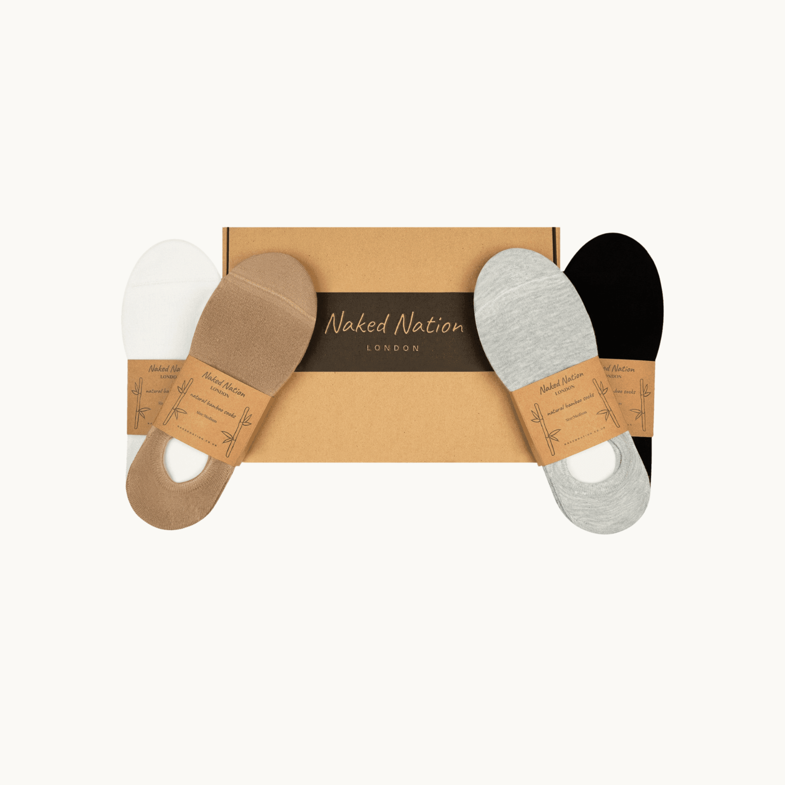 No Show Bamboo Socks – Non-Slip & Breathable (6 Pack)