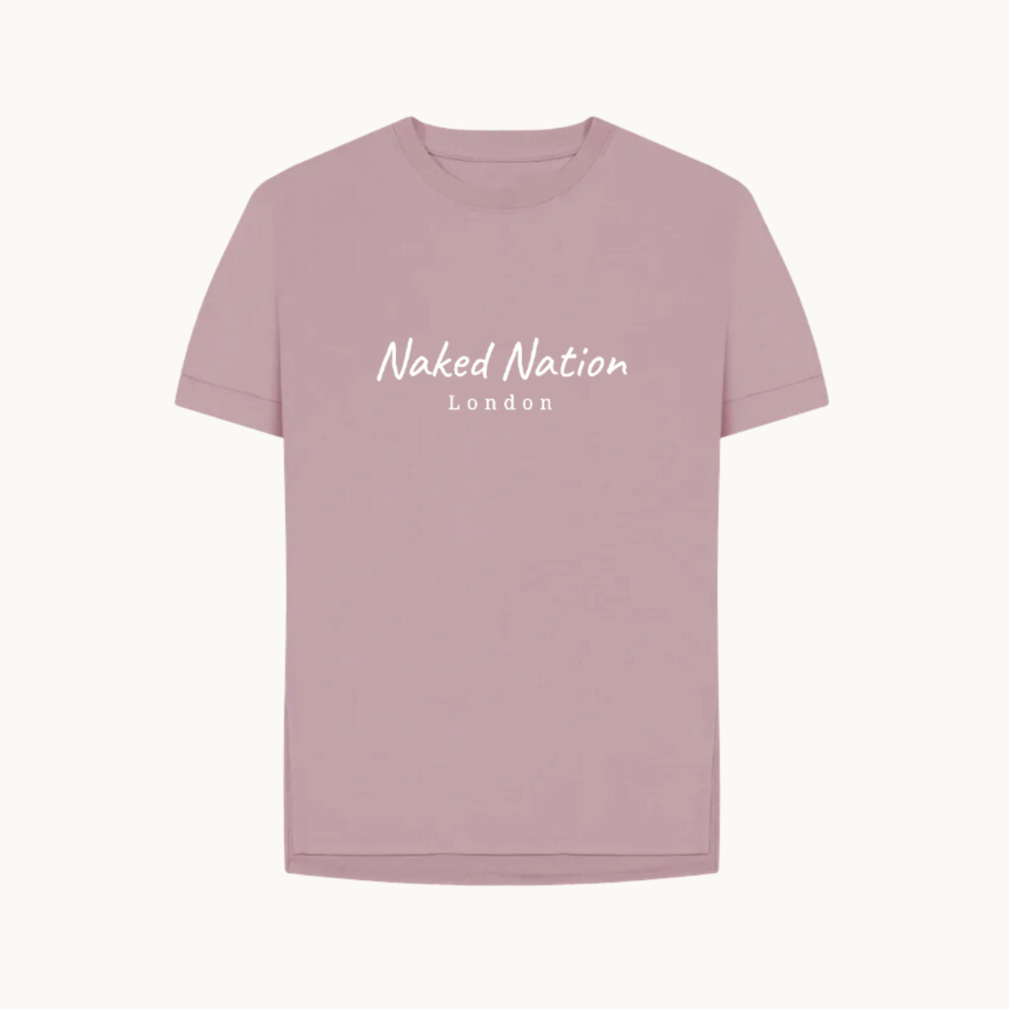 Women's Naked Nation T-shirt, crafted from Certified Organic Cotton - Relaxed Fit