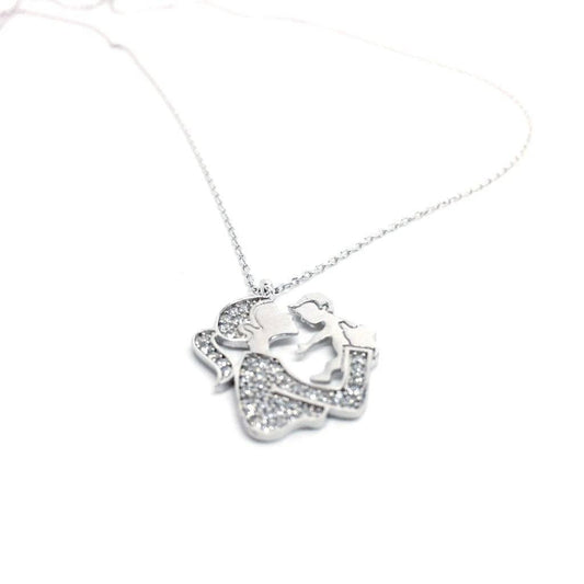Baby and Mum Love Pendant Necklace with Gift Box - Naked Nation UK