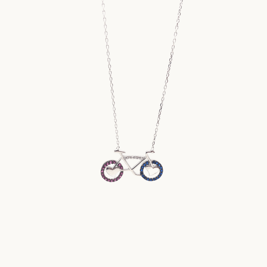 Bicycle rider Necklace gifts, bicycle lover necklace, bicycle pendant, bicycle necklace women, Bike rider gifts, jewellery gifts for women - Naked Nation UK