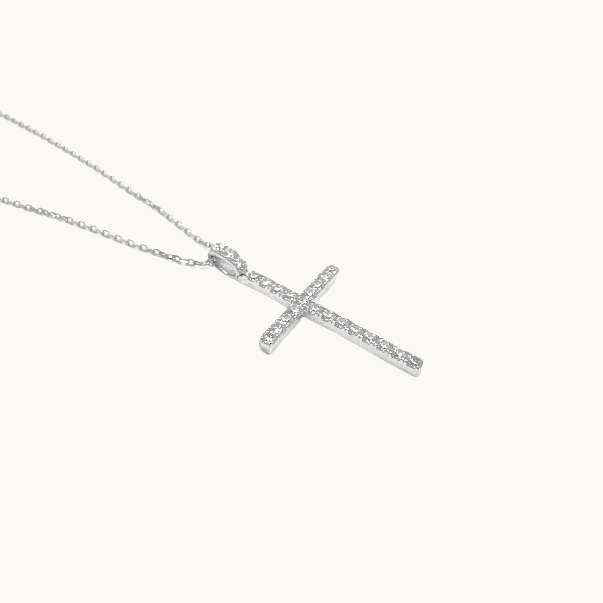 Sterling silver 2025 necklace and cross
