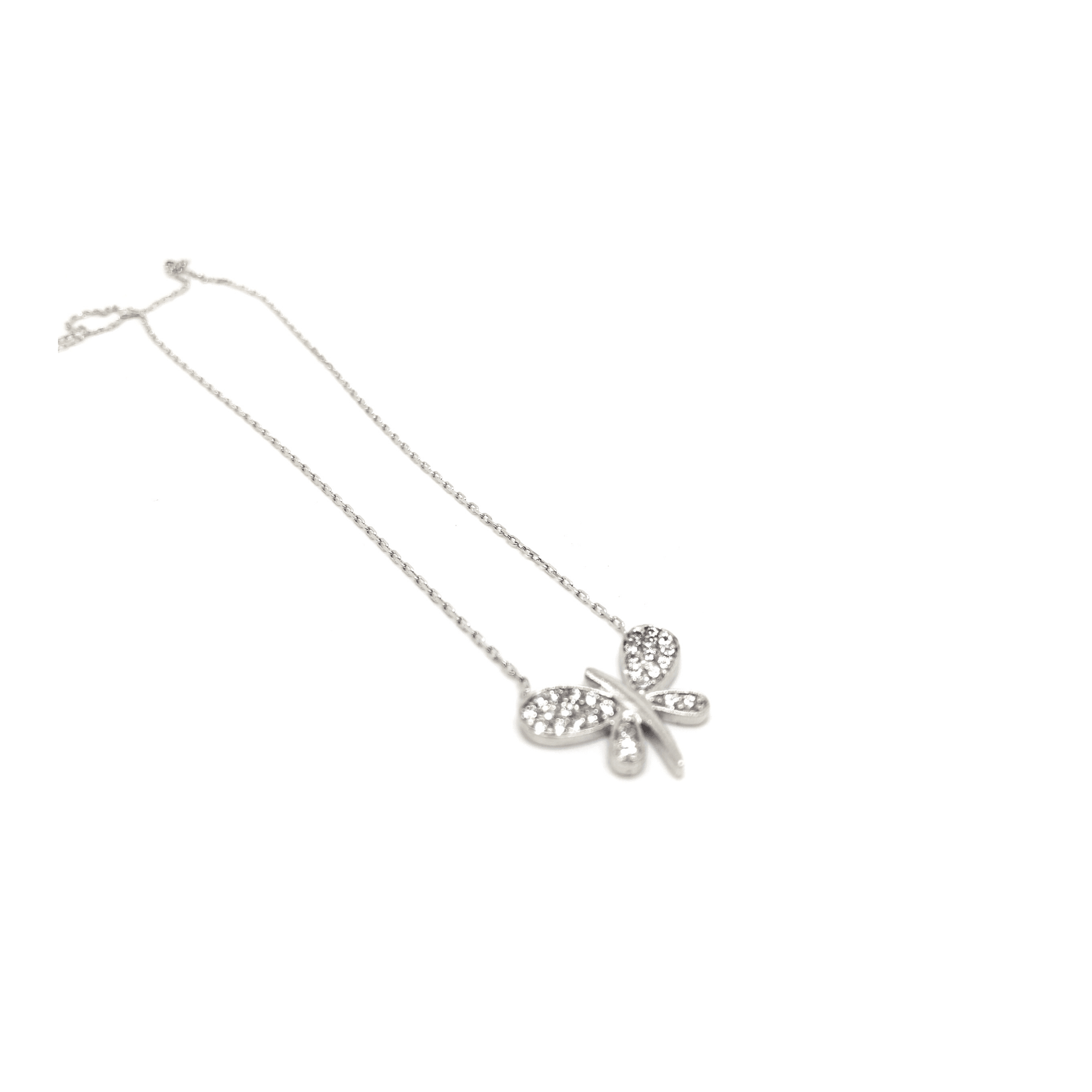 Dainty Silver Necklace for Woman, Dragonfly Necklace, 925 Sterling Silver Necklace - Naked Nation UK