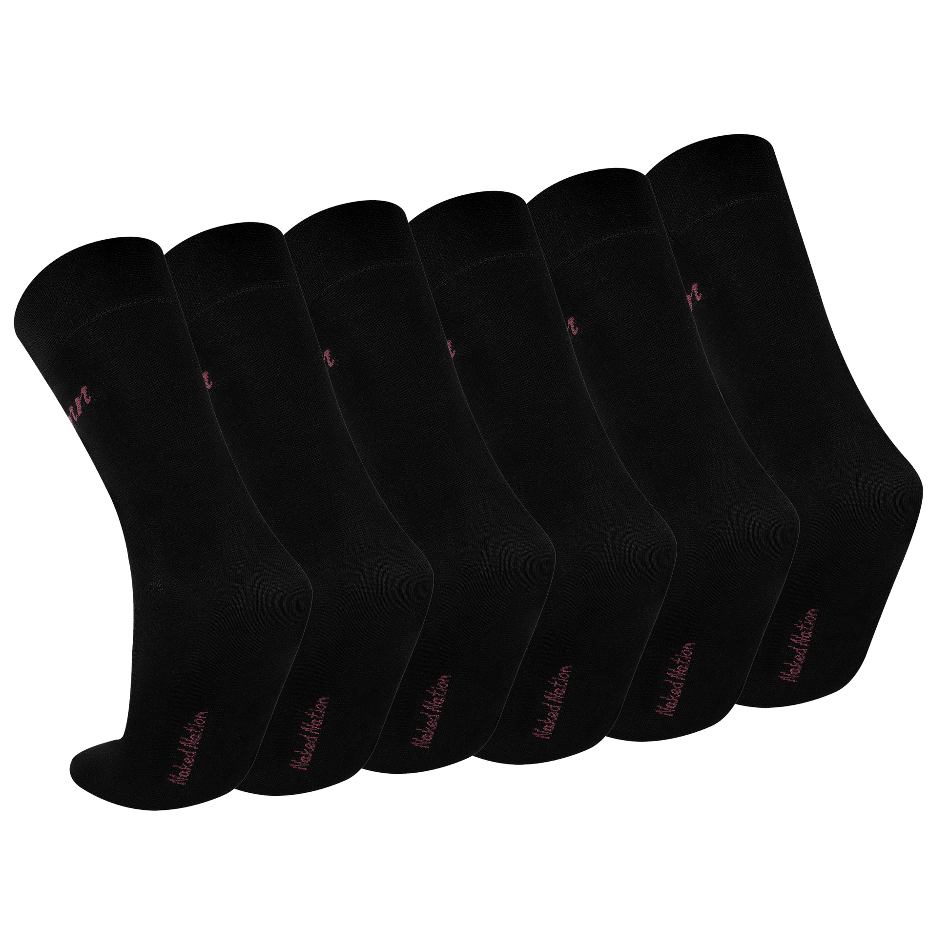 Luxurious Soft Top Crew Bamboo Socks, 6 Pairs - Naked Nation UK