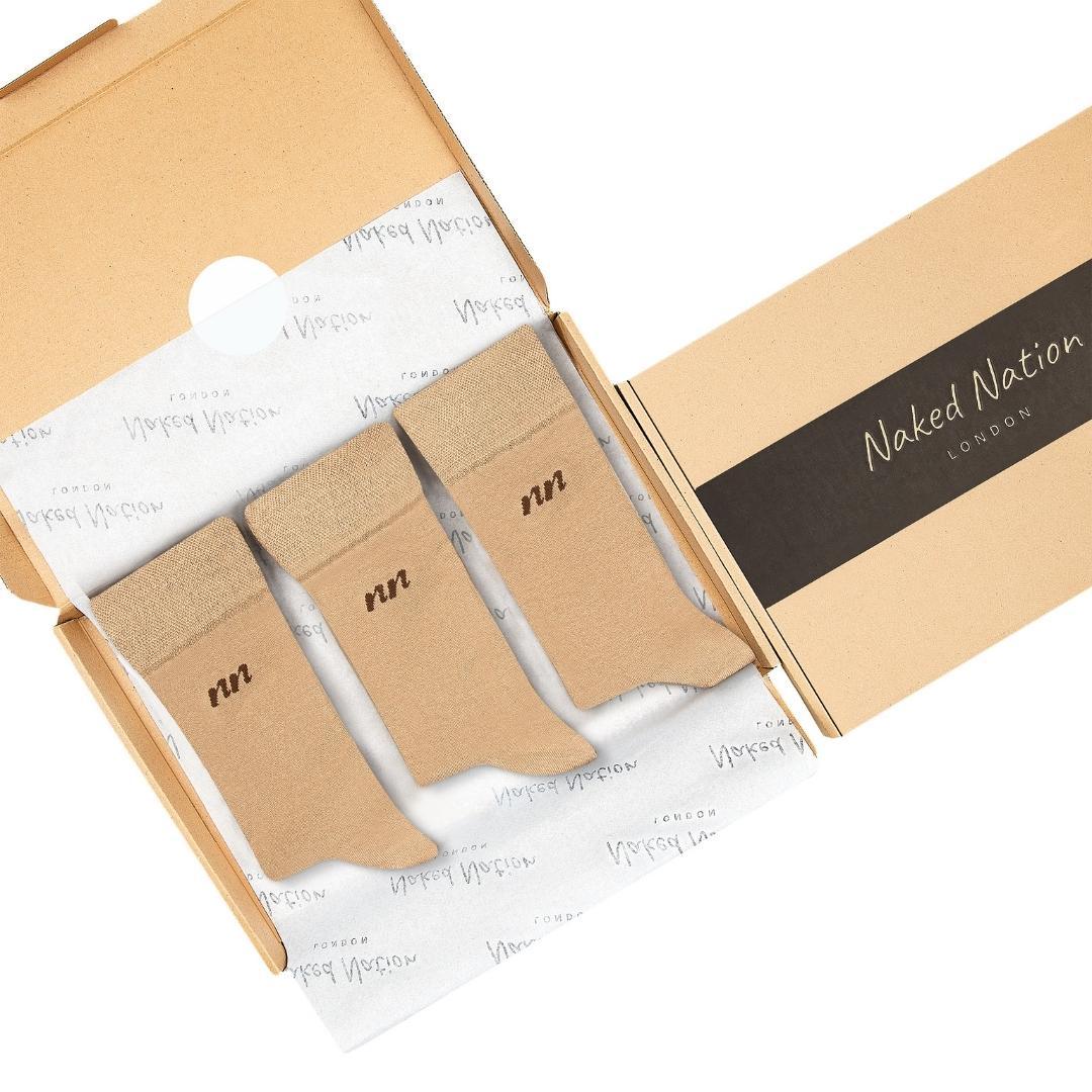 Luxurious Soft Top Crew Bamboo Socks, 6 Pairs - Naked Nation UK