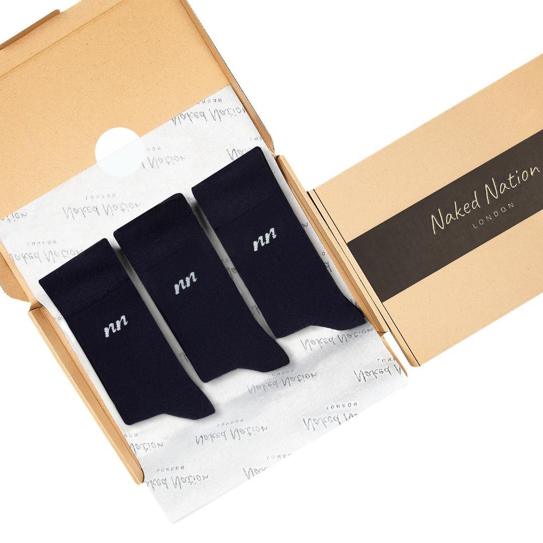 Luxurious Soft Top Crew Bamboo Socks, 6 Pairs - Naked Nation UK