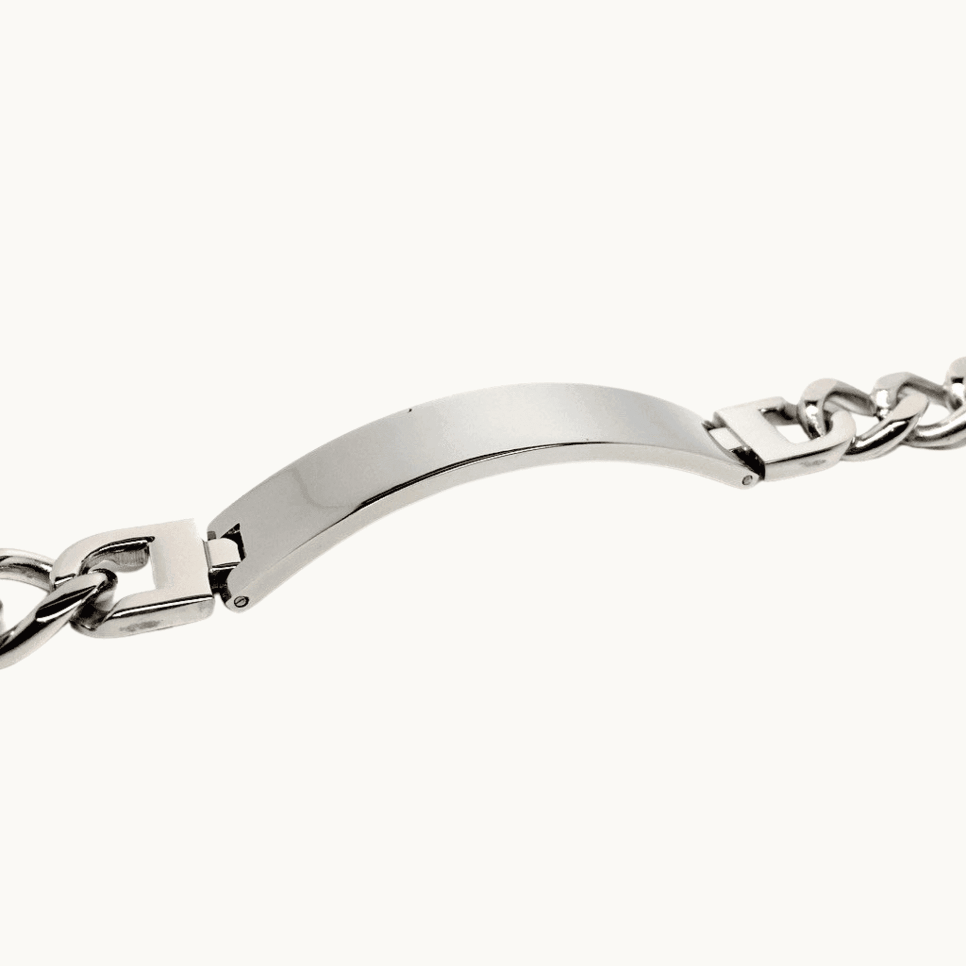 Men's Solid Stainless Steel Bracelet Designer - Italian Jewellery - Naked Nation UK