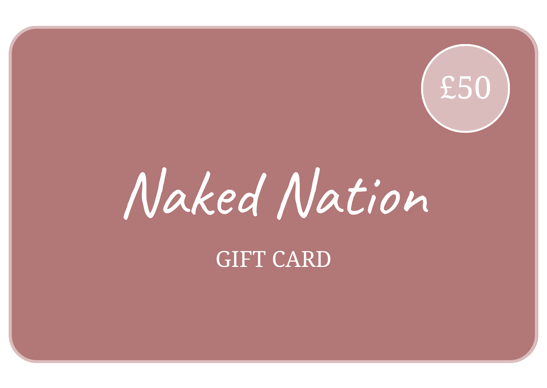 Naked Nation Gift Card - Naked Nation UK