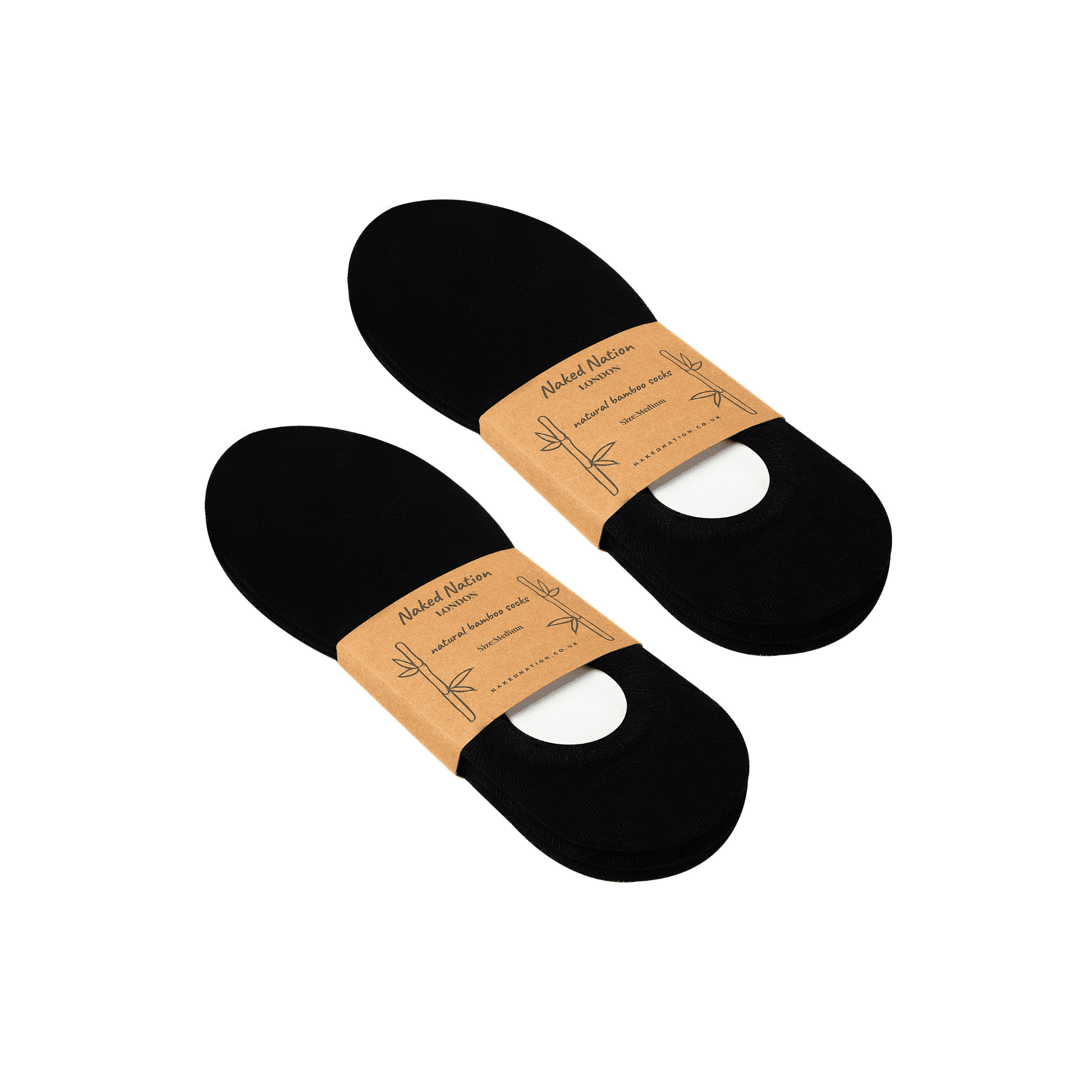 No Show Bamboo Trainer Socks, 6 Pairs Non-Slip Sport Socks - Naked Nation UK