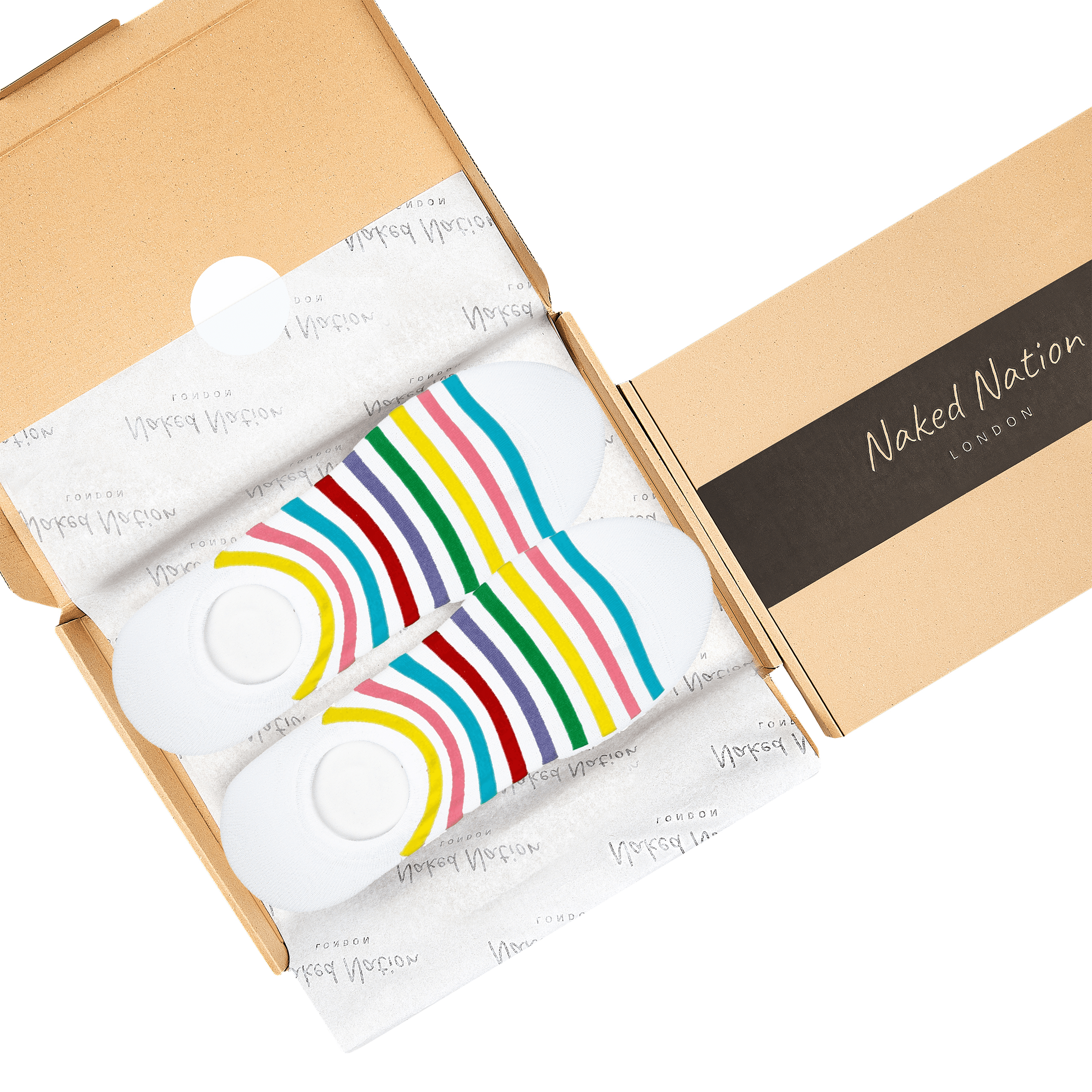 No Show Bamboo Trainer Socks, 6 Pairs Non-Slip Sport Socks - Naked Nation UK