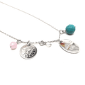 Positive Jewellery, 925 Sterling Silver, Celebrate life message Pendant Necklace - Naked Nation UK