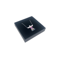 Rose Gold and Sterling Silver Angel Necklace with Colourful Crystals - Naked Nation UK