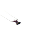 Rose Gold and Sterling Silver Angel Necklace with Colourful Crystals - Naked Nation UK