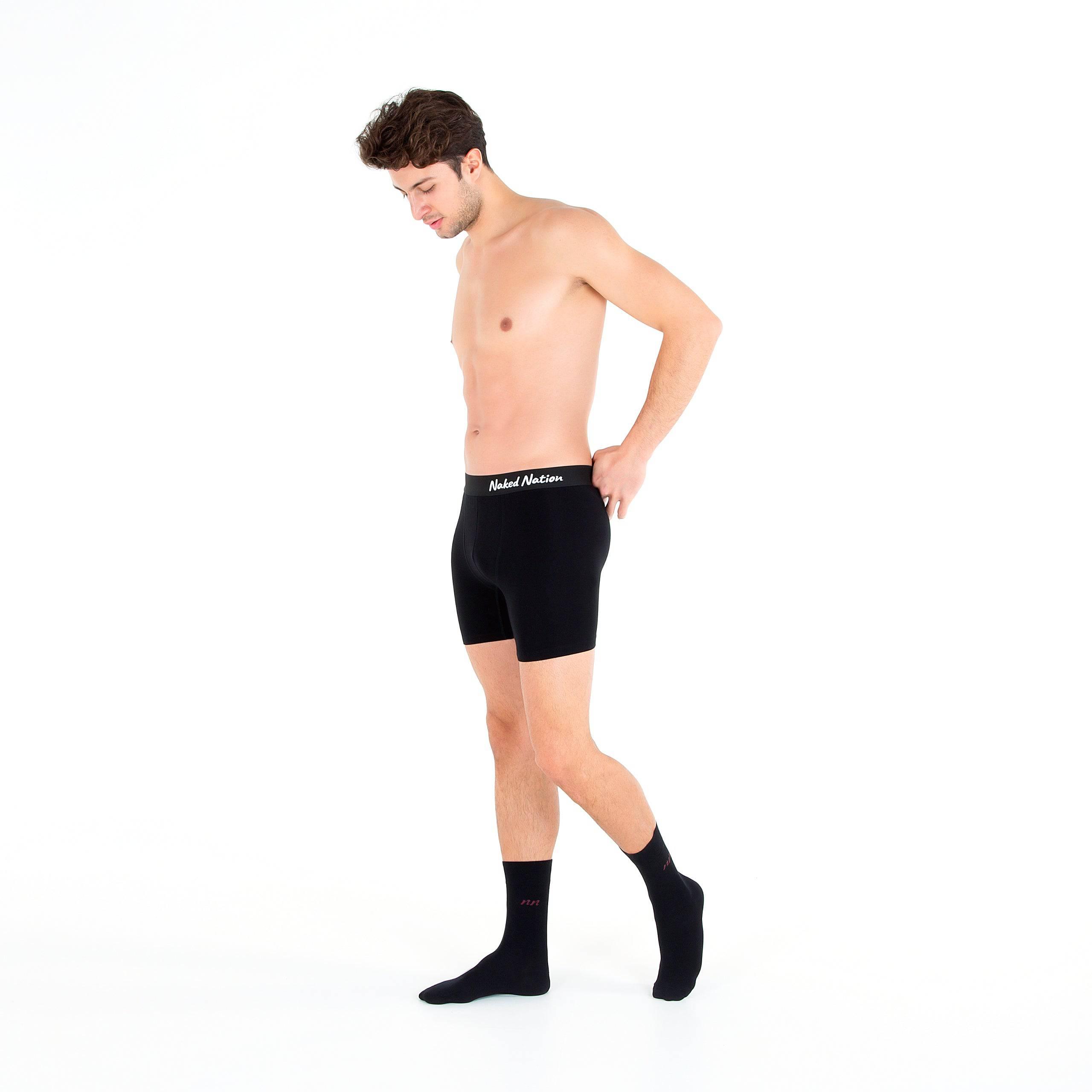 Set of Bamboo Boxers + 2 Pairs of Bamboo Socks for Men - Naked Nation UK