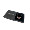 Silver and Clear Crystals Butterfly Necklace with Italian Gift Box by Naked Nation - Naked Nation UK