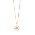 Sterling Silver and Rose Gold Star with Crystals Pendant Necklace - Naked Nation UK