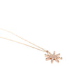 Sterling Silver and Rose Gold Star with Crystals Pendant Necklace - Naked Nation UK