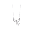 Stunning 925 Sterling Silver Angel with Crystals Necklace - Naked Nation UK
